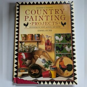 Country Painting Projects Vintage Used Book Arts & Crafts Folk Art Decorating